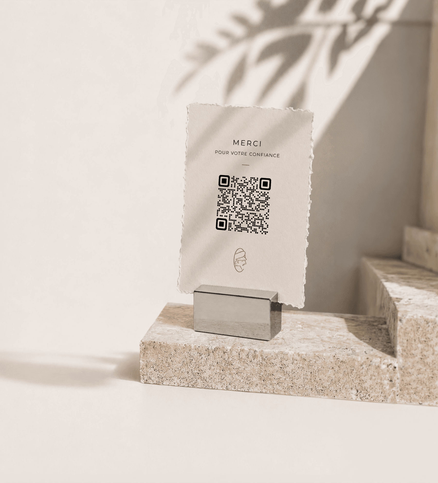 CaptainTips QR code stand